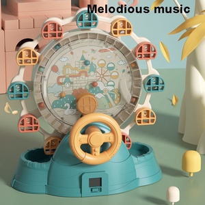 Jeu de labyrinthe de collision sur rail avec machine à attraper des balles, mini flipper et musique, pour parc d'attractions, avec grande roue rotative - Product Image 3