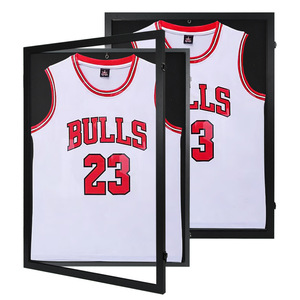 Cadres en bois pour maillots <span class=keywords><strong>de</strong></span> football, vitrines pour maillots signés, boîtes à effets d'ombre pour maillots <span class=keywords><strong>de</strong></span> sport, présentoirs pour maillots - Product Image 1