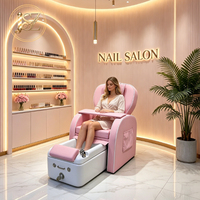 Mobilier de salon de manucure, chaise de spa pour les pieds en cuir de qualité supérieure, chaise de pédicure électrique pour centre de thérapie des pieds