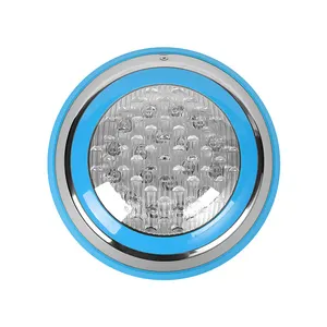 Ultra Thin Stainless Steel 316 Waterproof IP68 Underwater 12V AC DC RGB Pool Light With Remote ControlRGBW