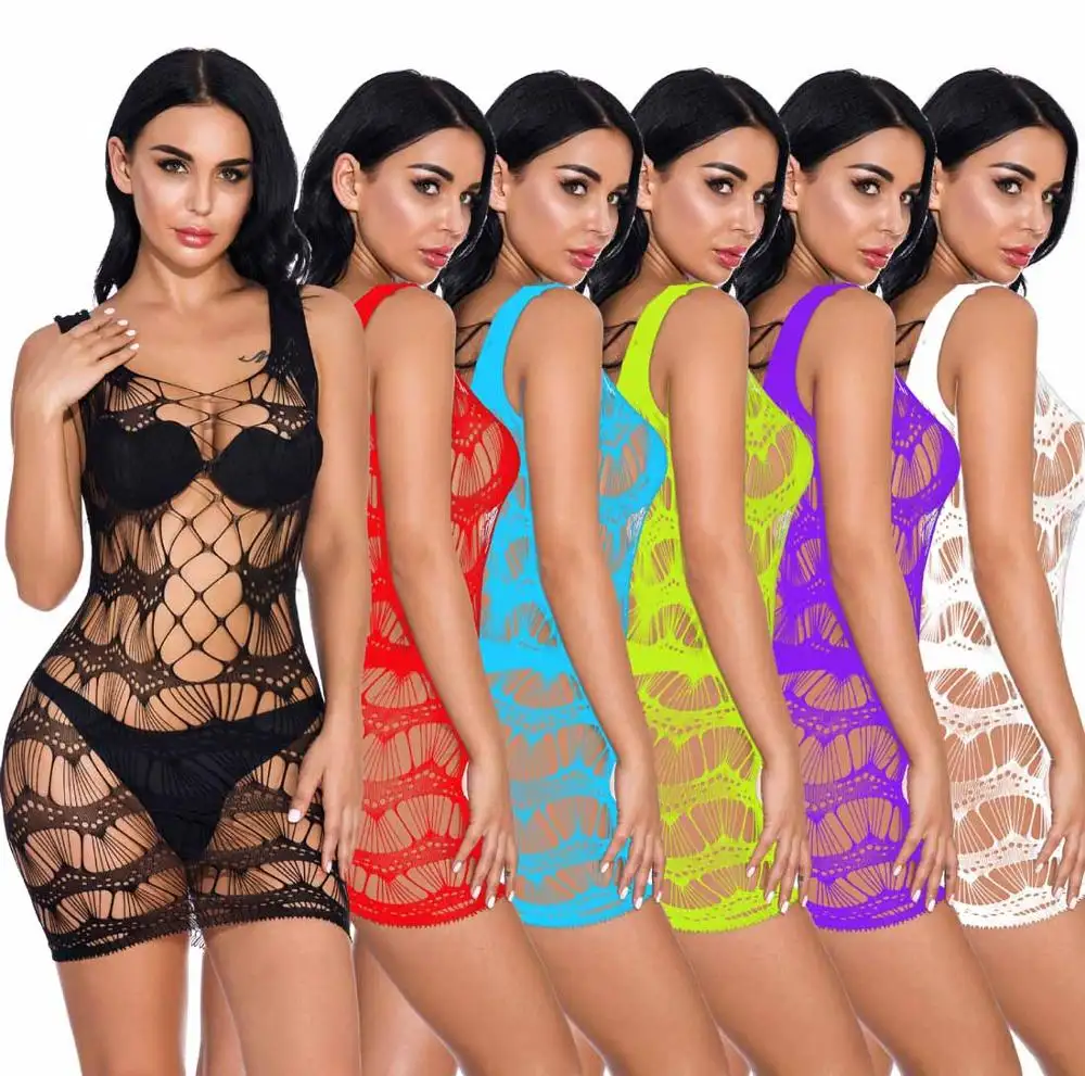 wholesale cheap price sexy hollow out transparent babydoll lingerie