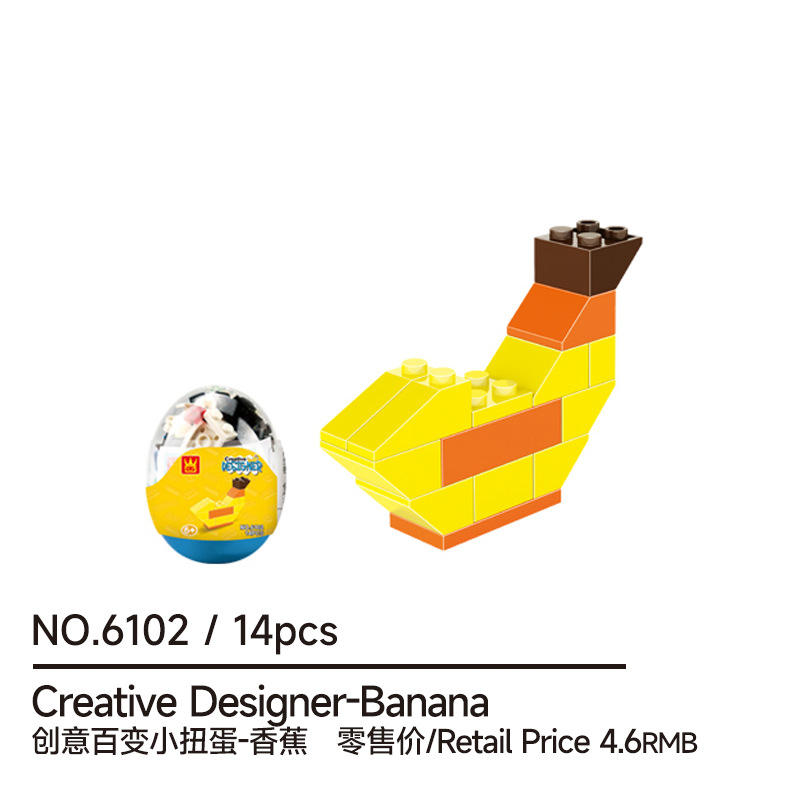 Paquete de 6102 huevos, ladrillos pequeños.