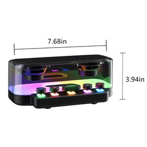 Đàn Piano Hình Xách Tay BT Loa Kép Di Động Cầm Tay Trong Suốt Loa Không Dây Với Bàn Phím Hifi 2.0 Stereo RGB Backlit - Product Image 2