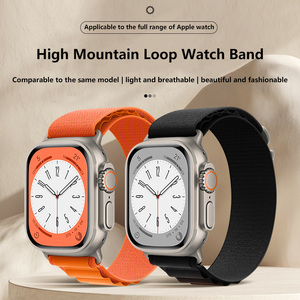 Accessoires de montre intelligente Bracelet en nylon pour iWatch Series 8 Ultra 7 6 5 SE Bracelet à boucle <span class=keywords><strong>alpine</strong></span> pour Apple Watch Band 49mm 45mm 41mm - Product Image 2