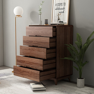 Gabinete de almacenamiento de estilo nórdico de madera maciza, cajón de pie <span class=keywords><strong>para</strong></span> dormitorio moderno Simple con cajones elegantes, <span class=keywords><strong>armarios</strong></span> - Product Image 1