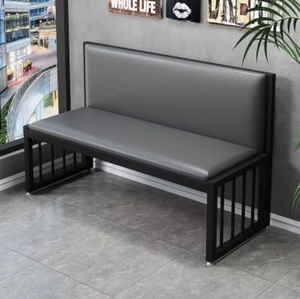Sillones de Espera para Salón de Belleza, Sofás Dobles y Triples de Hierro Forjado con Cojines Suaves, Estilo Moderno - Product Image 2