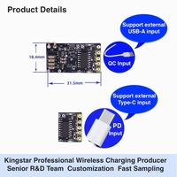 Placa Transmisora Inalámbrica Personalizada de 15W con Estándar Qi para Cargador de Coche y Banco de Energía, Fabricante OEM