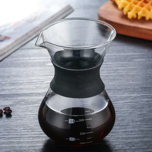 Macchina per caffè americano in vetro borosilicato versare sopra la caffettiera turca con manicotto in silicone e filtro metallico - Product Image 2