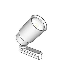 Perhiasan kecil lemari Pajang kaca tampilan galeri sorot Led Zoom Mini magnetik lampu dalam jalur lampu 3w