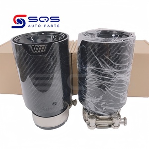 Глянцевый наконечник выхлопной трубы из углеродного волокна, 1 шт. - Product Image 5