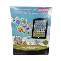 Tablette éducative KSF Mini Cartoon pour enfants, machine de lecture interactive, apprentissage de l'anglais, jouet musical alimenté par piles alcalines AA pour les 2-4 ans