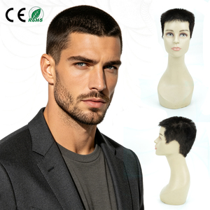 Perruque complète en dentelle pour <span class=keywords><strong>homme</strong></span>, toupet invisible <span class=keywords><strong>coupe</strong></span> ras du cou, système capillaire en dentelle pour <span class=keywords><strong>homme</strong></span>, perruque complète en dentelle pour <span class=keywords><strong>homme</strong></span> - Product Image 1