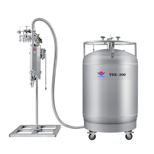 Tanque de semen LN2 resistente a la corrosión, contenedor Dewar LN2 autopresurizante de 100l para procesamiento químico criogénico - Product Image 1