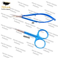 Ciseaux à extensions de cils en acier inoxydable fabriqués au Pakistan / Ciseaux à extensions de sourcils / Ciseaux à cils droits NQLASH