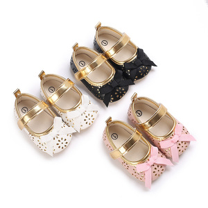 Summer Cute Bow Hollow Design Baby <b>Shoes</b> <b>Soft</b> Bottom Pu Leather Girls Princess <b>Shoes</b> Newborn <b>Shoes</b> for Toddlers - Product Image 2