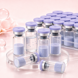 50mg GHK-Cu Lyophilized Powder Vial 99% Purity Copper Tripeptide-1 Blue Copper Peptide Topical Skincare Raw Material for Serum - Product Image 1