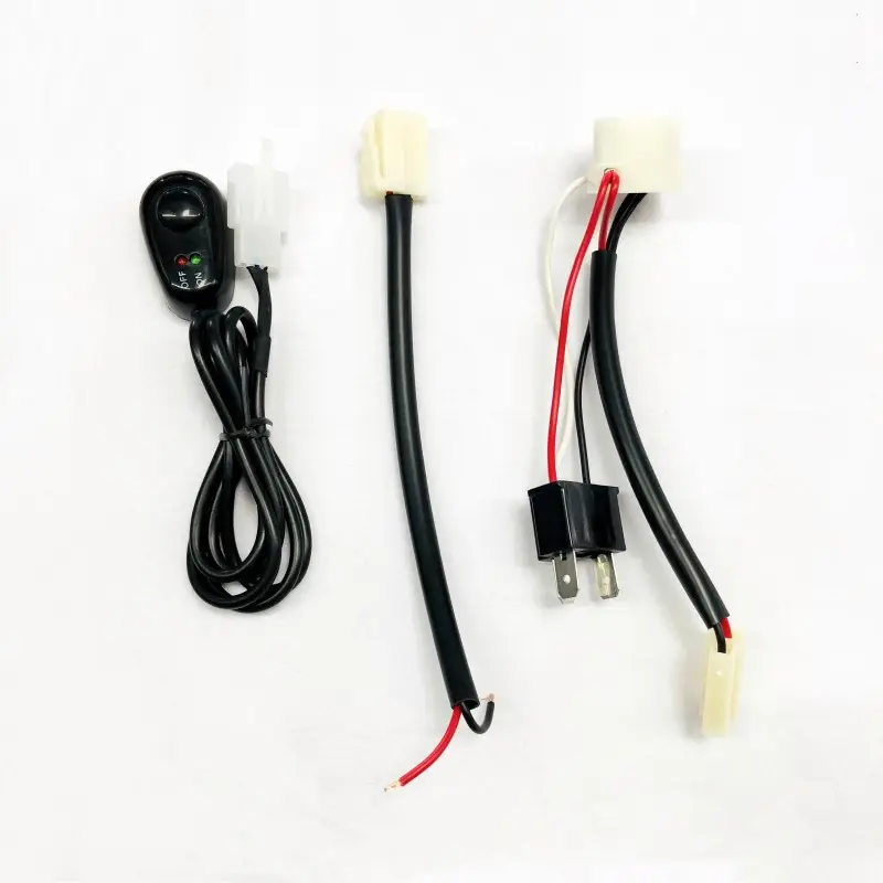 Custom Motorcycle Spot Light Wire Harness manufacturing for Passenger Vehicles and 4x4's