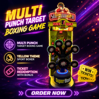 Machine de jeu de boxe électronique Big Punch Target avec ticket pour les prix