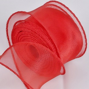 Cinta de organza suave de poliéster transpirable, ideal para adornar prendas infantiles, decorar vestidos de niñas y embellecer ropa de bebé. - Product Image 1
