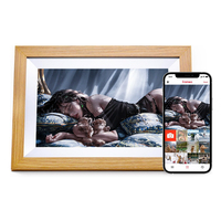 Marco de Fotos Digital Inteligente Moderno de 10.1 Pulgadas con WIFI, Alto Brillo, Compartir en la Nube con Control por Aplicación y Pantalla Multitáctil