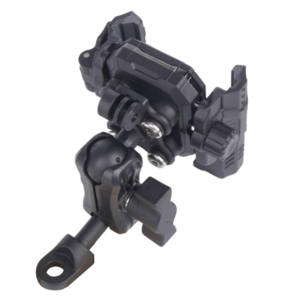 Universal Motorcycle Phone Mount with Quick Release - 360° Rotatable, Vibration Damping, for iPhone & Android