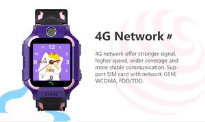 Ai Bằng Giọng Nói Z6F Trẻ Em Thông Minh Đồng Hồ Chống Thấm Nước IP67 Với GPS Tracker 4G Sim Thẻ Trả Lời Cuộc Gọi Chức Năng Giá Rẻ Mô Hình Silica Gel Ban Nhạc - Product Image 2