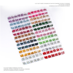 กล่องอุปกรณ์ตกแต่งเล็บ 12 ช่อง แบบ 3 มิติ สีชมพูทอง ประดับด้วยอัญมณีเล็บแบบแบน ขนาด 3 มม. ทำจากเซรามิกเรซิ่น รูปทรงแฟชั่น - Product Image 5