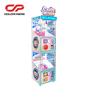Máquina de grúas de doble capa con temática de dulces, operada con monedas/billetes, equipo de entretenimiento ligero con plataformas separadas - Product Image 3