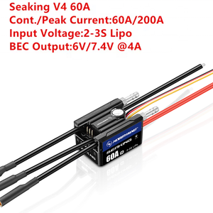 ESC Brushless <span class=keywords><strong>Hobbywing</strong></span> SEAK1NG V4 <span class=keywords><strong>30A</strong></span> / 60A / 90A / 120A / 160A étanche IP67 avec BEC programmable pour bateau de pêche RC - Product Image 3