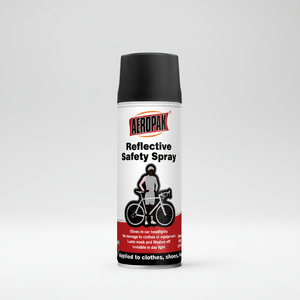 Aeropak Spray Riflettente di Sicurezza 200ml per Abbigliamento, <span class=keywords><strong>Scarpe</strong></span>, Biciclette e Attrezzature Outdoor per Migliorare la Visibilità Notturna - Product Image 1