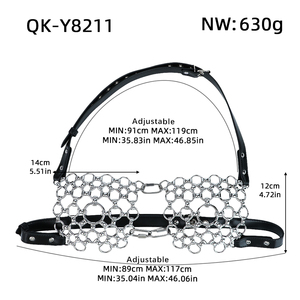 QKKQ - Sujetador de Acero Inoxidable para Mujer, SM, Bondage Extremo, Ropa Interior de Restricción, Cinturón de Castidad, Juguetes Sexuales para Mujer - Product Image 2
