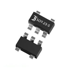 Circuits intégrés de gestion de l'alimentation (PMIC) Manufacturer Channel VR SOT 23 5 16V 4.9V 5.1V SC 74A, SOT 753 LDI812C-5.0SFA - Product Image 1