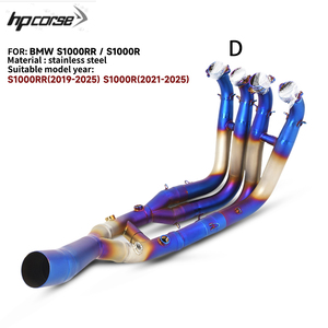 Tubo de escape delantero de motocicleta tipo Slip-On, sistema completo de acero inoxidable para Motocross, compatible con S1000RR 2010-2025 y S1000R 2019-<span class=keywords><strong>2023</strong></span> - Product Image 5