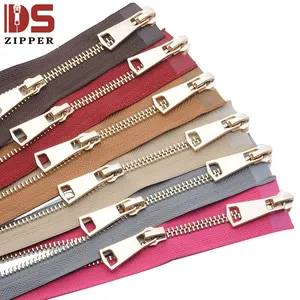 Zipper supplier 3 5 7 10 long chain metal zipper roll