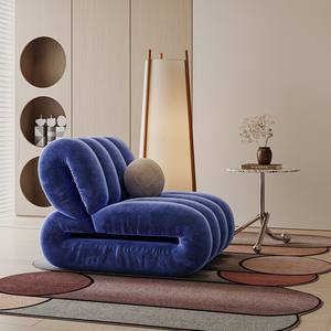 Sillón Puff Individual Estilo Vintage con Relleno de Espuma Extra Suave para Sala de Estar o Dormitorio - Product Image 3