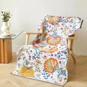 Toalla de baño de gasa de cinco capas de algodón 100%, toalla grande cómoda absorbente de secado rápido con estampado Floral para adultos, toallas de <span class=keywords><strong>playa</strong></span> - Product Image 3