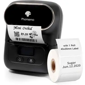 Phoemo-Mini Impresora térmica portátil M110 para teléfono, máquina de impresión de etiquetas adhesivas, inalámbrica, portátil