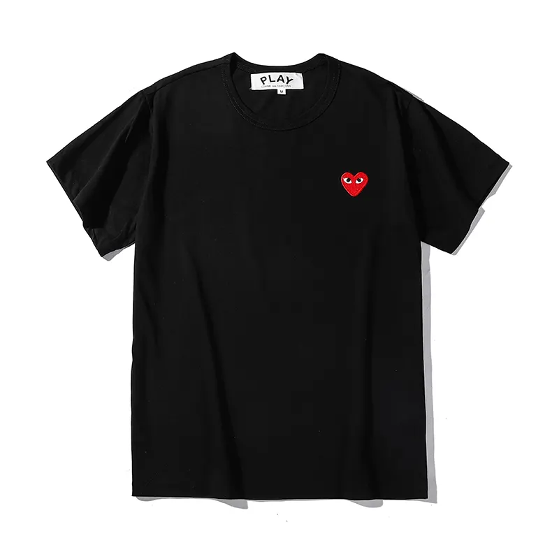 New holiluck play lil red love heart black t-shirt tee 100 Cotton Shirt High Quality Men Custom OEM