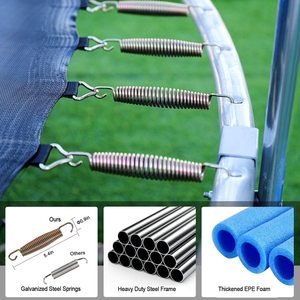 Tengtai <span class=keywords><strong>prix</strong></span> usine coloré 6/8/10/12/14/16FT durable enfants extérieur grand <span class=keywords><strong>trampoline</strong></span> avec filet - Product Image 4