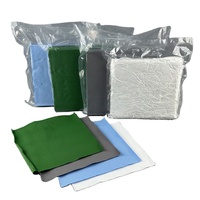 Lingettes jetables pour salle blanche de qualité professionnelle, sans peluches, 2 couches, 100% polyester, 9 x 9 pouces, lingettes en tissu pour salle blanche pour laboratoire électronique