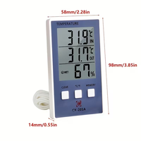 Alat Pengukur Suhu Elektronik Digital Harga Terjangkau, Higrometer Termometer untuk Ruangan dan Taman