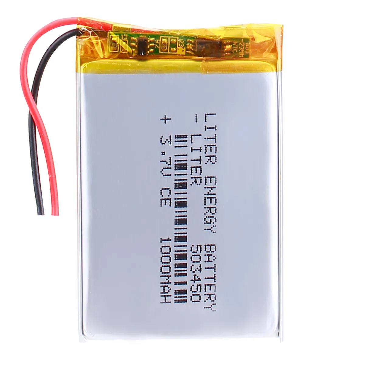 503450 1000mah 3.7v充電式リポバッテリーソーラーリチウムイオンポリマーリチウム電池 (PCM付き)