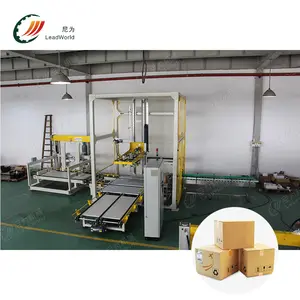 Automatic plastic pallet plastic bags crates eyeshadow wooden palletizing machine