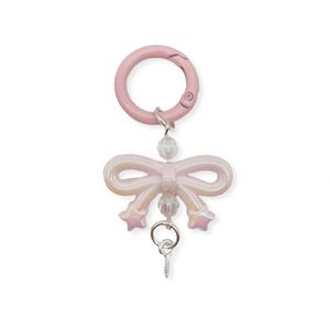 Mini porte-clés mignon en forme de nœud avec boucle à ressort pour accessoire de sac et bijoux DIY - Product Image 1