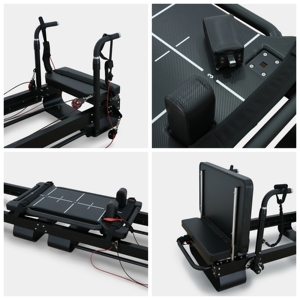 Machine <span class=keywords><strong>de</strong></span> fitness Pilates Reformer <span class=keywords><strong>Mega</strong></span> M5 professionnelle, directement <span class=keywords><strong>de</strong></span> l'usine, avec rails robustes, équipement <span class=keywords><strong>de</strong></span> Pilates pour studio <span class=keywords><strong>de</strong></span> qualité supérieure - Product Image 4