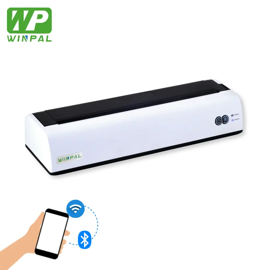 Manufacturer supply OEM portable thermal printer 216mm wireless inkless document printer mini a4 thermal printer