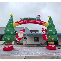 Modèle de Noël gonflable LED personnalisé, publicité lumineuse gonflable pour la décoration de fêtes en extérieur