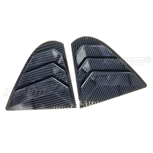Rear <b>Window</b> Side <b>Vent</b> Shutter Louver Cover Trim for Mitsubishi Lancer EX X EVO 2008-2018 Car Accessories Auto Parts Carbon Fiber - Product Image 2