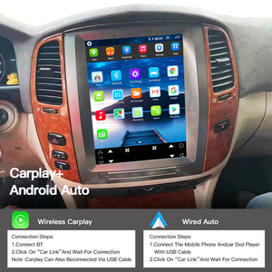วิทยุติดรถยนต์หน้าจอ Tesla ขนาด 12.1 นิ้ว ระบบ Android 14 พร้อมมัลติมีเดีย GPS นำทาง เครื่องเล่นวิดีโอ สำหรับรถยนต์ Toyota Land Cruiser LC100 Lexus LX470 รองรับ Carplay 4G DS - Product Image 5