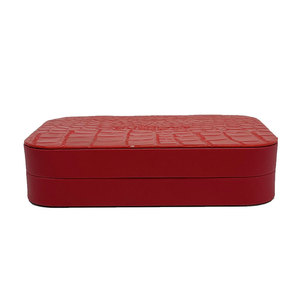 Boîte de rangement de bureau en cuir haute capacité, étui à maquillage carré étanche avec miroir, nouveau organisateur de bureau pour bijoux - Product Image 5